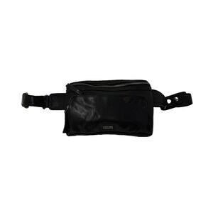 SPIKES & SPARROW Leather Belt Waist Bag Fanny Pack Sling Travel Black Unisex